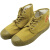 金步安 10KV绝缘电工鞋 CKF-JYX10-43# 劳保工作 帆布透气解放鞋 高帮黄色单鞋 43码