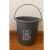 安达通 塑料分类垃圾桶带盖手提大容量干湿分离厨余垃圾分类过滤餐厨垃圾桶 灰色10升圆桶