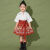 迪士尼（Disney）六一儿童汉服演出服小学生运动会表演女童服装幼儿园中国风马面 红色短裤 单件 110