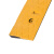 鼎红 台阶垫橡胶斜坡垫马路牙子汽车上坡爬坡垫门槛垫路沿坡50×17×4.5cm（黄色）