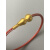 定制适用转运珠手绳2.5mm钢丝绳黄金硬金串珠配绳本命年红绳男女手绳 樱花粉16cm
