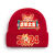铸固 防寒帽 2024龙年新年针织帽拜年喜庆庆祝帽子可爱温馨氛围感帽子男女款 红色1 1-10岁 