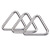 铸赢工业 304不锈钢三角扣连接扣 无缝实心三角形环扣锁 3*40（4个）
