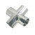 OLOEY304不锈钢焊接四通接头抛光镜面卫生级十字4通变径等径管件定制 Φ19*1.5