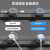 GJIROL 国际电工 电力轨道插座挂壁式明装移动导轨插板室内插线板插排 灰色40cm轨道(五孔-带灯_2+USB) 