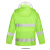者也 反光雨衣套装 1套 荧光绿分体交通安全路政成人骑行透气定制logo 2XL码005