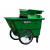 樊先森 【400L垃圾车绿色】垃圾桶垃圾车户外塑料加厚移动垃圾箱保洁环卫车带轮垃圾车