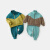 齐齐熊（ciciibear）男童运动套装春季儿童春装衣服两件套小童校服宝宝2023新春 马尔斯绿 80cm