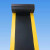 警示边防滑pvc地垫黄色边塑胶垫车间仓库防水防滑阻燃垫工厂地板 黑色+黄边 90CM*60CM*1张 要几米拍几份