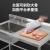 京纯（JINGCHUN）定制商用不锈钢水槽带支架厨房单双水池洗碗洗菜洗手盆带平台食堂 定制尺寸联系