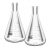 实验器材锥形瓶带塞玻璃三角烧瓶烧杯化学实验器材锥形瓶带塞50/150/250/500/1000ml 直口三角瓶200ml