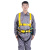 全身五点式安全带高空作业施工空调安装保护装备耐磨安全绳带挂钩 70组合套装 黄色