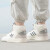 阿迪达斯 （adidas）三叶草女鞋夏季新款中帮潮流透气耐磨轻便舒适跑步运动休闲板鞋 IF2694 灰白 35.5