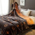 MERSUII高端A类拉舍尔毛毯冬季加厚保暖高奢毛绒毯子单双人午睡毯盖毯被 春暖花开-棕 150*200cm（约5斤）