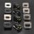 D型模块RS232插座9针工业串口母对母座15芯VGA公转公DB15对接底座 DB15/VGA母对母 黑色