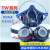 TW08S防粉尘甲醛电焊防烟喷漆防护专用呼吸面罩 TW08主体+芯*2_送100棉_+T2转接