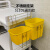 废弃物垃圾桶黄色无盖桶加厚塑料污物桶废物医院生活灰色小号 5L和10L通用挂架不锈钢