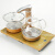 妙普乐全自动上水家用煮茶泡茶壶全自动电热水壶茶台茶具套装电茶炉 玻璃金色 0个