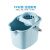 华丰易 拖把桶 方形塑料拖布储水桶 提手宽口清洗墩布桶 蓝色