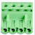 插拔式PCB接线端子绿色接线端母孔座2EDGK5.08-2P24P接线端子头铜 16P