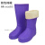 EVA泡沫雨靴夏季男女高筒防水鞋男女水靴厨房防滑耐油食品靴工业品 EVA高筒紫色(棉靴) 39
