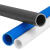 PVC管给水管道UPVC硬管管件20 25 32 50mm塑料鱼缸上下水管白灰蓝 0.2米-灰色 50x2.4mm