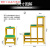 适用玻璃钢绝缘高低凳 电工绝缘凳 推动式玻璃钢双层凳 高低凳80 1.2米高三层+轮子把手 加固型