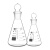 玻璃锥形瓶具塞三角烧瓶带玻璃塞玻璃三角烧杯耐高温50/100/150/250/500/1000m 100ml