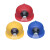 山头林村带灯的安全帽一体式ABS国标头盔矿灯可印字狼杰强光充电安全帽灯 美心龙LA-08USB红色+充电数据线