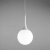 后现代单头饭厅餐厅吊灯创意北欧简泡圆球吧台个性卧室灯 单头15厘米带LED白光灯泡
