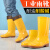 高筒白色水鞋厂防尘鞋长筒厨房黄色胶鞋牛津底防滑防水鞋雨靴 3516短筒白色（不加棉） 37