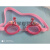 耐声新版柔软款耳背式一体机通用人工耳蜗游泳防水套 儿童游泳镜 粉红
