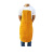 牛皮电焊工作服隔热防烫阻燃耐高温氩弧焊电焊服反穿衣整皮围裙 黄色暗扣套袖 黄色 均码