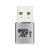 USB3.0迷你高速MicroSD铝合金TF读卡器手机平板OTG内存卡支持512G 银色 USB3.0