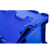 定制 标准可堆式物流箱塑料周转箱塑料储物箱收纳箱有盖物流箱 E箱翻盖蓝色