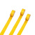 钢米 无尘车间工厂警示胶带PVC彩色耐磨33M标识地板胶带斑马线 黄色 50mm宽*长33米 5卷装