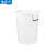 豫震虎 塑料水桶工业储水桶化工桶圆形胶桶环卫清洁桶垃圾桶 100L水桶不带盖 白色YZH-475
