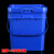 加厚16升方形桶塑料桶涂料桶密封桶乳胶漆包装桶包装桶 加厚16升方桶黄色（易开盖）