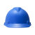 梅思安PE标准型安全帽一指键帽衬针织吸汗带E型下颏带蓝色 1顶