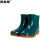女式短款雨鞋 中筒蓝色PVC橡胶厨房防滑雨鞋休闲防水鞋 绿色 37