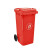 圣路欧C  垃圾桶灰色环卫分类垃圾桶物业小区室外户外酒店商用塑料带盖120A-1型号 550*460*960mm