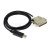 USB转DB25针公 适用触摸屏连电1脑上传下载串口通讯线 DB9母转DB25(不带芯片) 1.8m