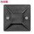 玛仕福 粘贴式吸盘固定座 扎带定位贴 电线固定器 塑料卡扣定位片 黑色100个/包 25*25mm