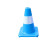 PVC路锥锥桶 施工临时隔离墩pvc交通反光锥 圆形雪糕筒彩色路障 70公分浅蓝