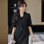 JKASHDK袖西装外套女夏季薄款2024新款职业正装气质西服连衣裙套装 单件黑色连衣裙 S