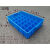 加厚塑料箱分格周转箱多格分类盒工具箱30格40格熟胶盒零件螺丝筐 24格外径60x40x12cm 蓝色加厚