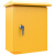定制适用户外黄色配电箱基业加厚工地电箱室外防水控制箱配黄色脚架60*50 60高*40上宽（黄色）脚架