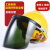 约巢定制适用电焊防护罩面罩安全帽式焊工专用防护面罩防烤护全脸焊帽 绿色款+红色V型ABS透气安全帽