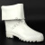 红叶耐油酸碱白色高筒劳保靴防水防油雨靴工作水鞋厨房防滑 白色 38