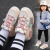 HEACOOA女童鞋夏季2024新款儿童鞋子运动鞋中大童网鞋板鞋网面透气女孩潮 粉色 30码